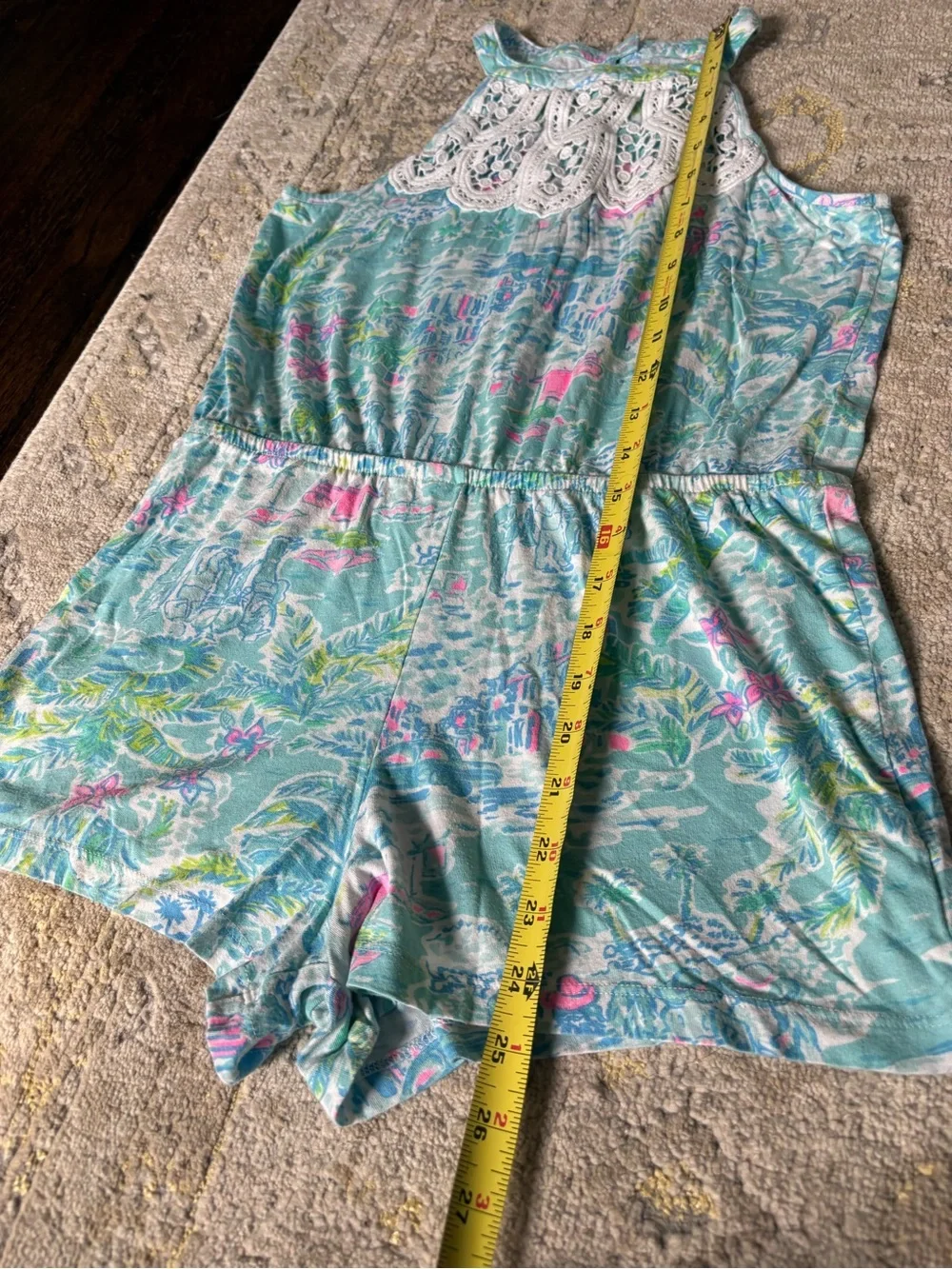 Lilly Pulitzer Big Girls Romper XL 12-14
